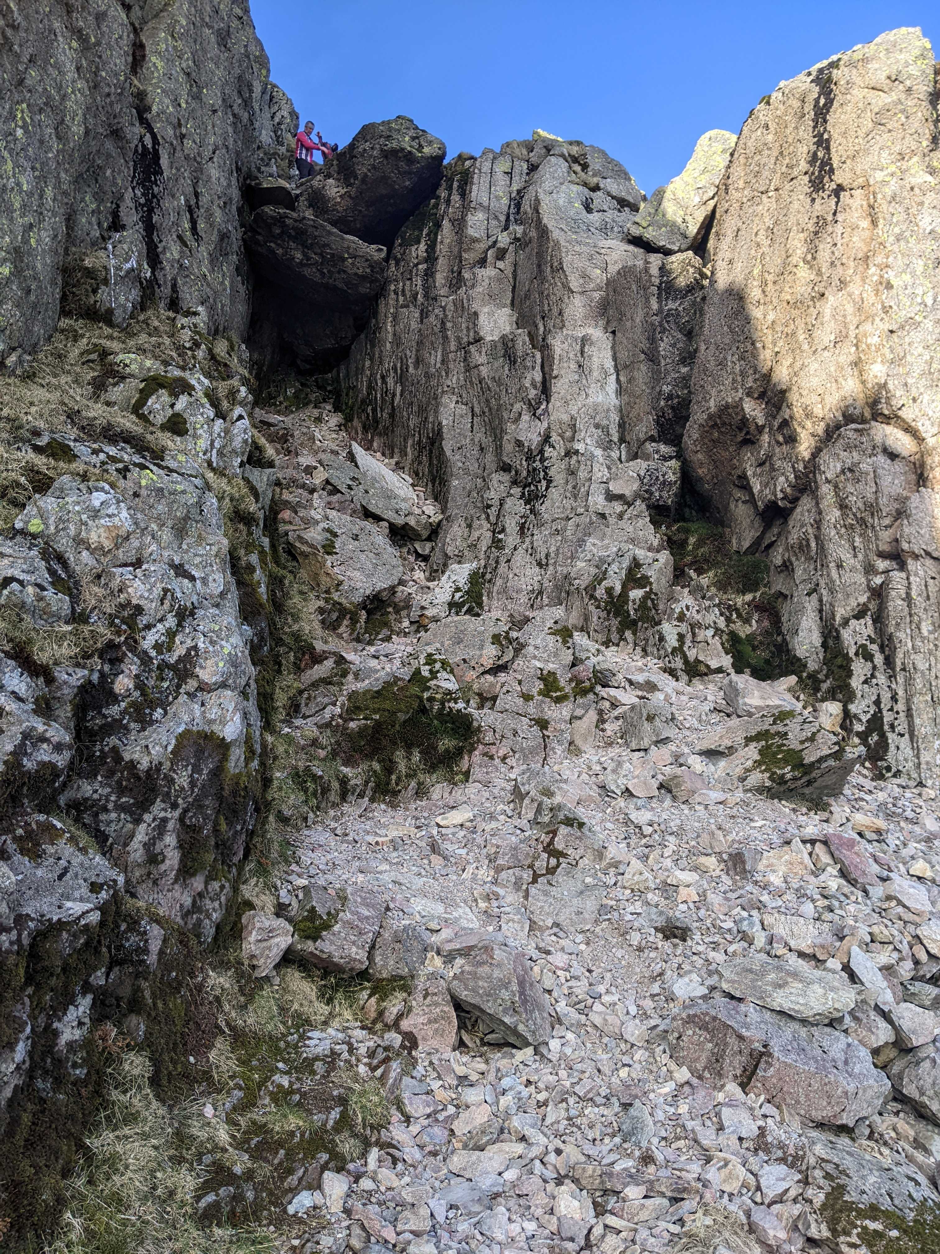 Crinkle Crags, Bad step